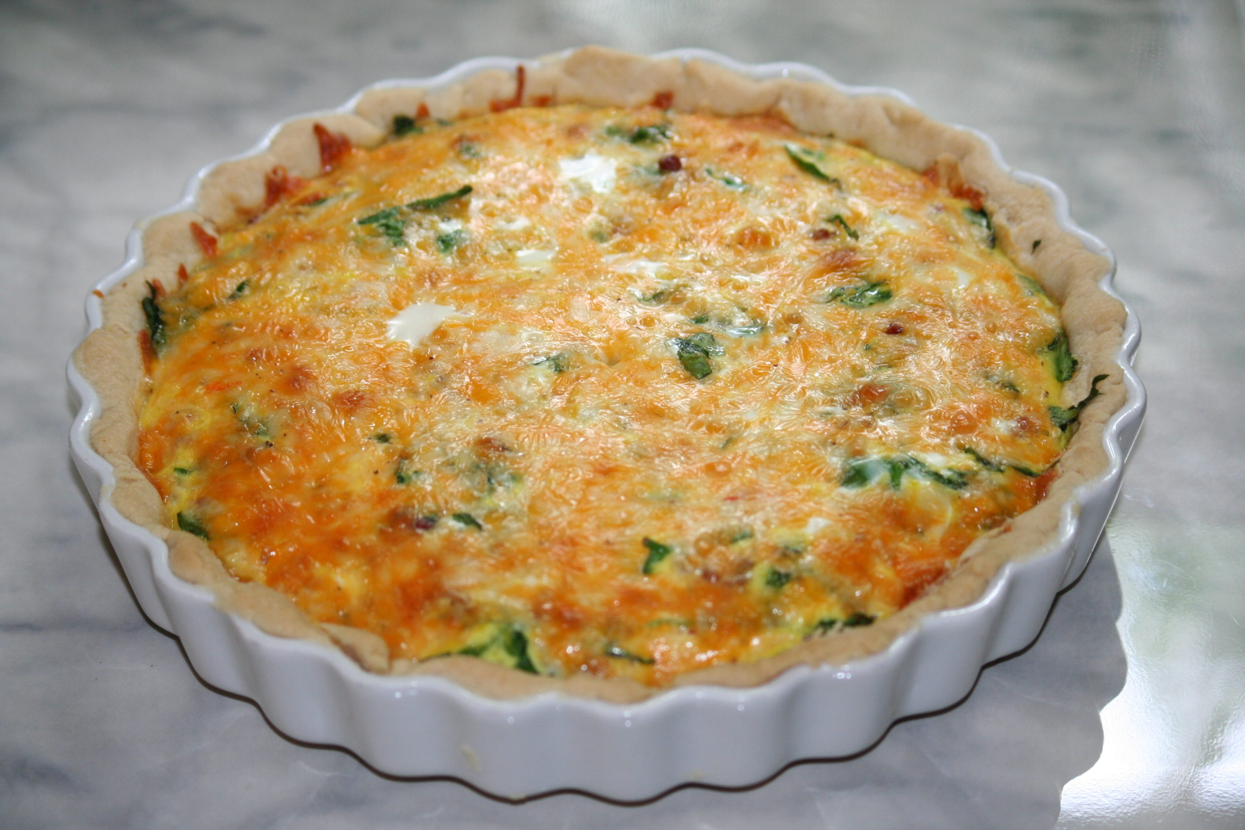 Easiest Quiche Recipe - dishing simple